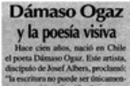 Dámaso Ogaz y la poesía visiva