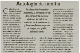 Antología de familia Antología de familia