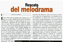 Rescate del melodrama