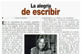 La alegría de escribir La alegría de escribir