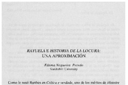 Rayuela e historia de la locura : una aproximación