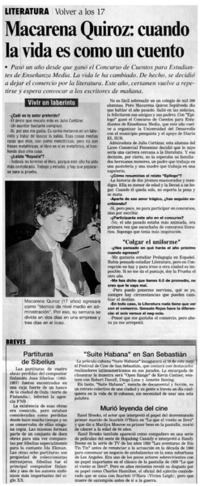 Macarena Quiroz: cuando la vida es como un cuento.