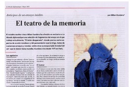 El teatro de la memoria El teatro de la memoria