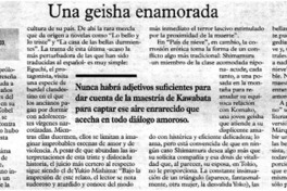 Una geisha enamorada Una geisha enamorada