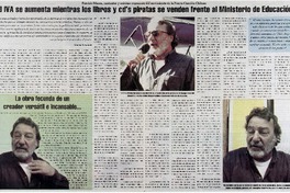 "El IVA se aumenta mientras los libros y cd's piratas se venden frente al Ministerio de Educación" "El IVA se aumenta mientras los libros y cd's piratas se venden frente al Ministerio de Educación"
