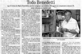 Todo Benedetti.