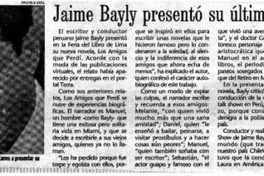 Jaime Bayly presentó su última novela. Jaime Bayly presentó su última novela.