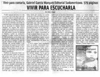 Vivir para escucharla Vivir para escucharla