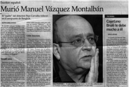 Murió Manuel Vázquez Montalbán