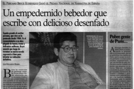 Un empedernido bebedor que escribe con delicioso desenfado Un empedernido bebedor que escribe con delicioso desenfado