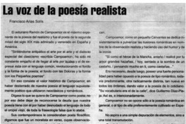 La voz de la poesía realista La voz de la poesía realista