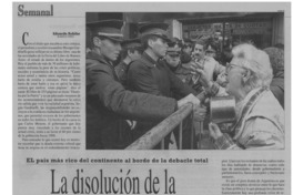 La disolución de la Argentina La disolución de la Argentina