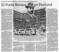 El poeta renace en Harvard El poeta renace en Harvard