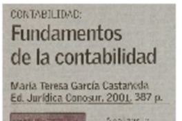 Fundamentos de la contabilidad Fundamentos de la contabilidad