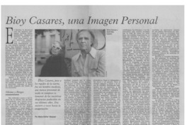Bioy Casares, una imagen personal Bioy Casares, una imagen personal