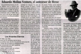 Eduardo Molina Ventura, el antecesor de Hesse Eduardo Molina Ventura, el antecesor de Hesse