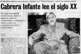 Cabrera Infante lee el siglo XX.
