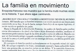 La familia en movimiento La familia en movimiento