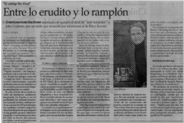 Entre lo erudito y lo ramplón Entre lo erudito y lo ramplón