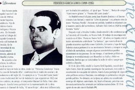 Federico García Lorca (1898-1936). Federico García Lorca (1898-1936).