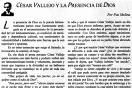 César Vallejo y la presencia de Dios