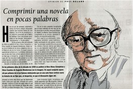 Comprimir una novela en pocas palabras Comprimir una novela en pocas palabras