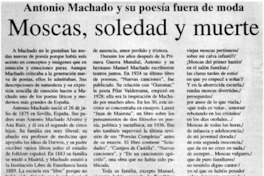 Moscas, soledad y muerte. Moscas, soledad y muerte.