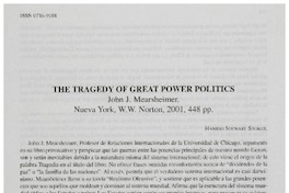The tragedy of great power politics The tragedy of great power politics