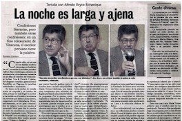 La noche es larga y ajena La noche es larga y ajena