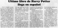 Ultimo libro de Harry Potter llega en español