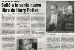 Salió a la venta nuevo libro de Harry Potter. Salió a la venta nuevo libro de Harry Potter.