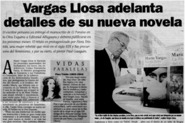 Vargas Llosa adelanta detalles de su nueva novela. Vargas Llosa adelanta detalles de su nueva novela.