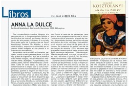Anna la dulce Anna la dulce
