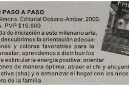 Fen Shui paso a paso Fen Shui paso a paso