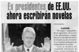 Ex presidentes de EE.UU ahora escribirán novelas. Ex presidentes de EE.UU ahora escribirán novelas.