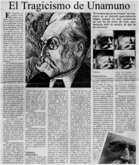 El tragicismo de Unamuno.