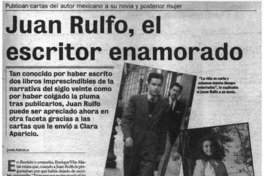 Juan Rulfo, el escritor enamorado Juan Rulfo, el escritor enamorado