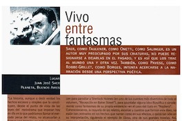 Vivo entre fantasmas. Vivo entre fantasmas.