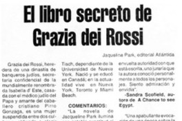 El Libro secreto de Grazia dei Rossi.