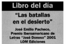 "Las Batallas en el desierto". "Las Batallas en el desierto".