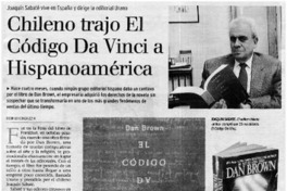 Chileno trajo El Código Da Vinci a Hispanoamérica Chileno trajo El Código Da Vinci a Hispanoamérica