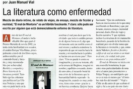 La literatura como enfermedad La literatura como enfermedad