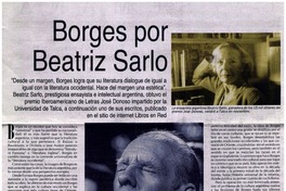 Borges por Beatriz Sarlo Borges por Beatriz Sarlo