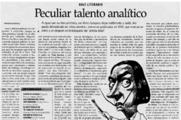 Peculiar talento analítico Peculiar talento analítico