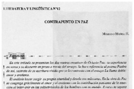 Contrapunto en paz Contrapunto en paz