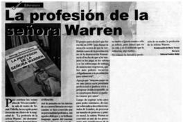 La profesión de la señora Warren.