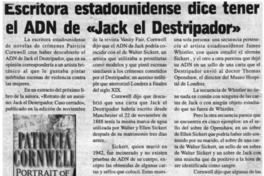 Escritora estadounidense dice tener el ADN de "Jack el destripador". Escritora estadounidense dice tener el ADN de "Jack el destripador".