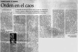 Orden en el caos
