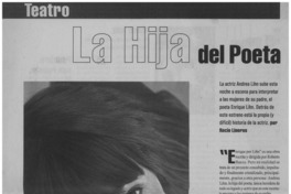 La hija del poeta La hija del poeta