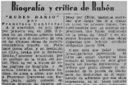 Biografía y crítica de Rubén Biografía y crítica de Rubén